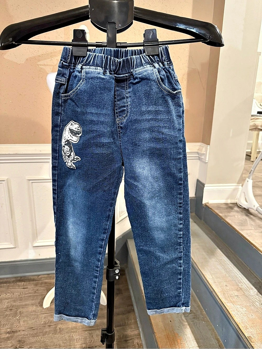 SHEIN Boys Dinosaur Jeans Size 7